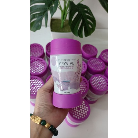 SIÊU HOT Sáp thơm Cristal Blue 220g hương Lavender có đèn led thành phần tự nhiên, hương thơm quyến rũ