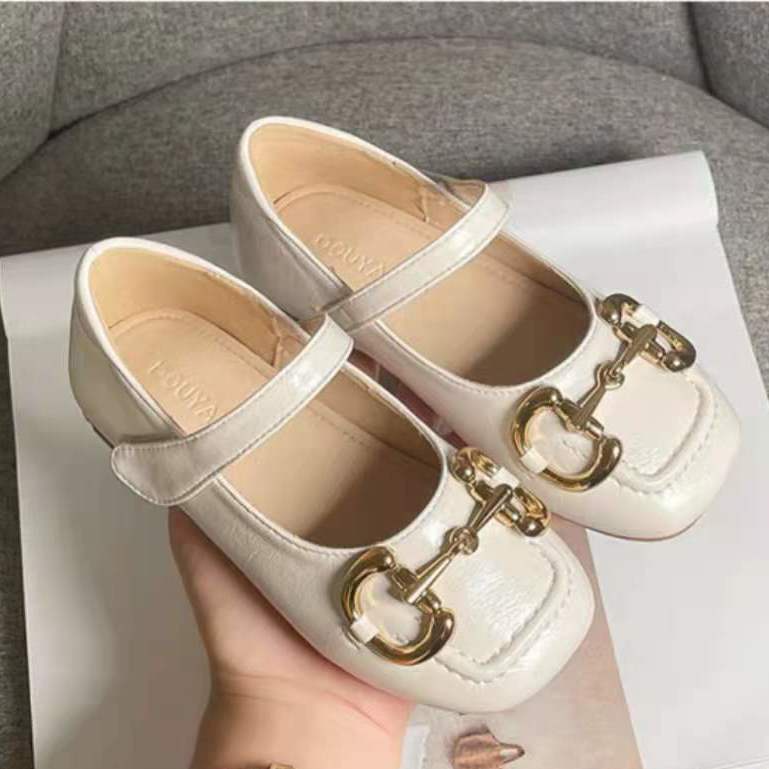 Giày Búp Bê Da Đế Mềm Dễ Phối Đồ Thời Trang Xuân Hè Phong Cách Hàn Quốc Cho Bé Gái 5