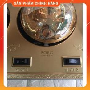 Đèn sưởi nhà tắm Borg Braun vàng BU02 | BU03 | BU16 có quạt thổi