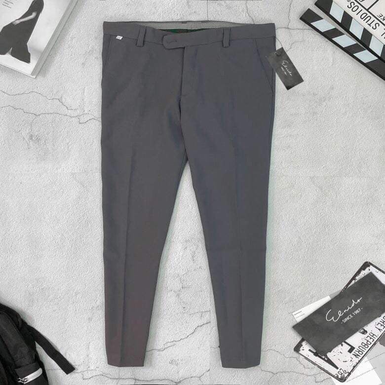 Quần âu nam dáng côn kiểu dáng Hàn Quốc vải cotton cao cấp | BigBuy360 - bigbuy360.vn