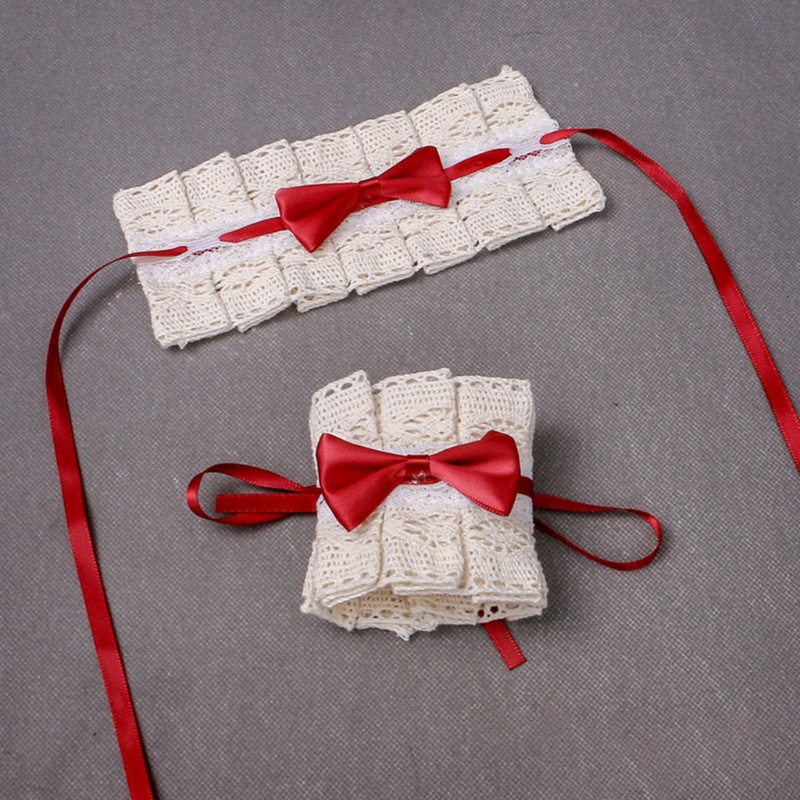 Youyo Vòng Tay Phối Ren Ruy Băng Phong Cách Lolita Vintage Nhật Bản Ngọt Ngào Hóa Trang Cô Hầu Gái Co