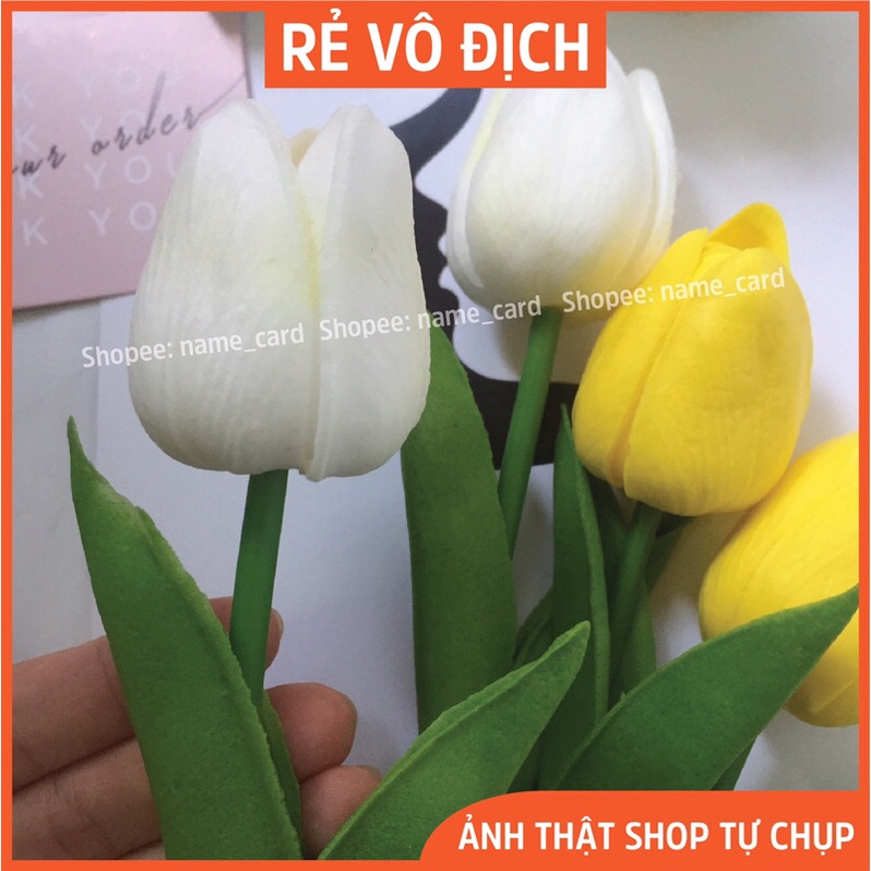 Hoa tulip, hoa giả PU cao cấp để trang trí decor nhà cửa, chụp ảnh sản phẩm sinh động rẻ đẹp