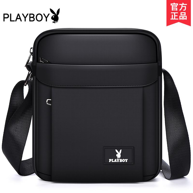 Túi Đeo Chéo Playboy Vải Canvas Thiết Kế Cỡ Lớn Thời Trang Cao Cấp Cho Nam