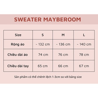 Áo nỉ đen da cá dày dặn Sweater Mayberoom