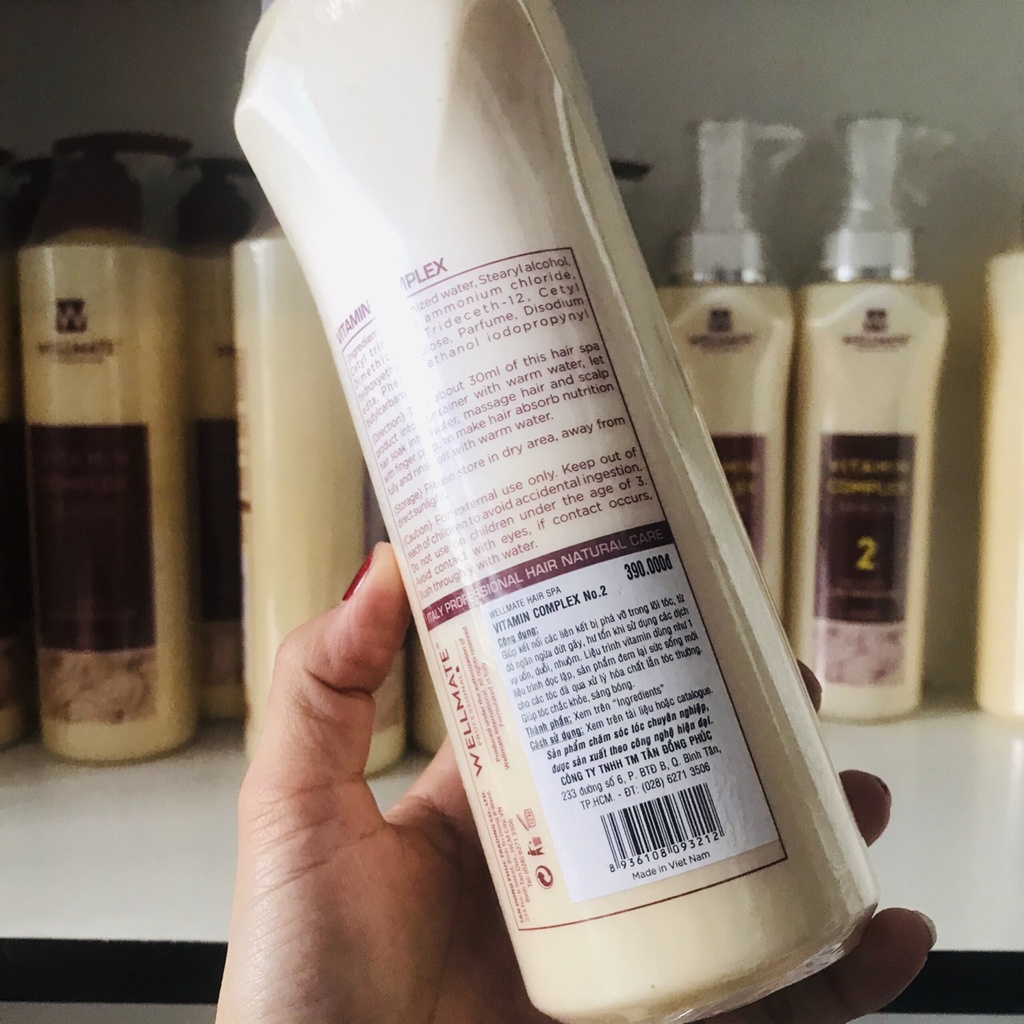 Phục Hồi Chống Rối số 2 Vitamin Collagen WELLMATE 500ML New 2022