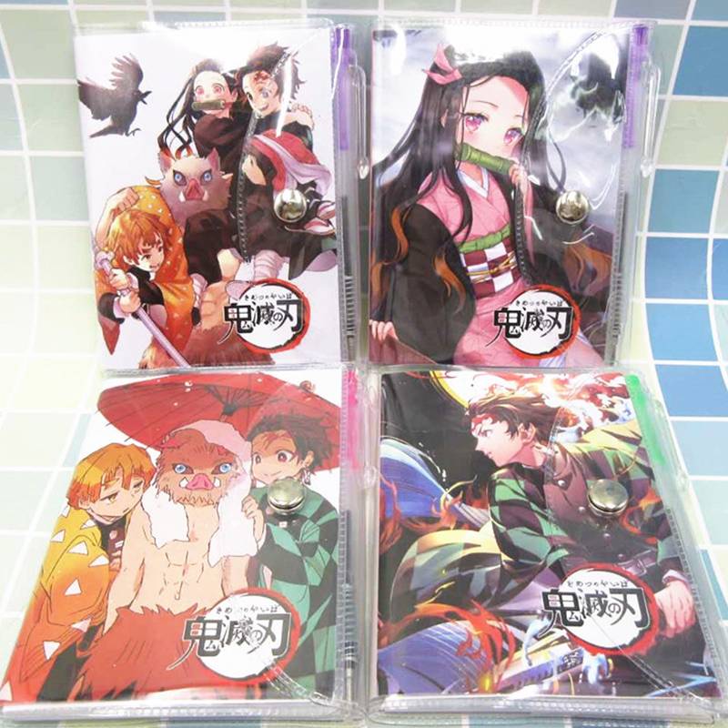 SỔ TAY MINI nhỏ nhỏ xinh xinh Anime Demon Slayer Kimetsu No Yaiba Tanjirou Nezuko Agatsuma Zenitsu 10.5*8cm Daily Office Supplies Week Planner Spiral Notebooks Day Plan Diary Notepads Meno Pad School Stationery kids Stationery gift