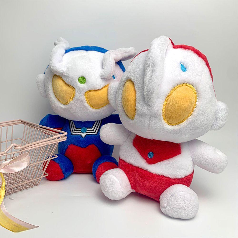 REBUY1 Ultraman Gối Ôm Nhồi Bông Mềm Mại Hình Ultraman Tiga Đáng Yêu