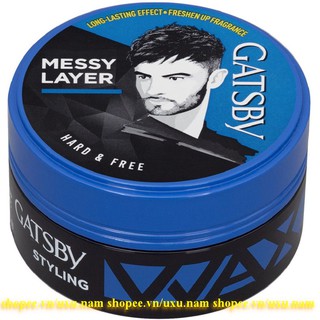 Wax Tạo Kiểu Tóc Hộp Xanh Gatsby Wax H&F 75g.