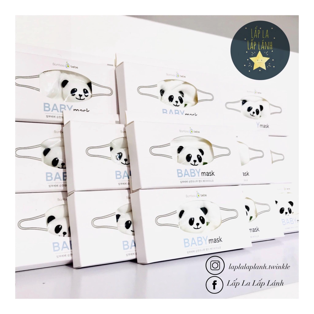 Khẩu trang panda cho bé #Bamboobebe #madeinKorea