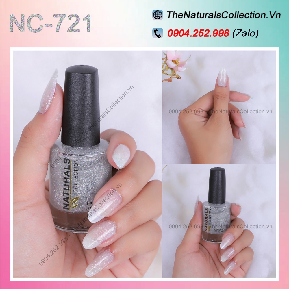 Sơn Móng Tay Hữu Cơ Kim Tuyến Trong 721 - Hàng Mỹ Chính Hãng - The Naturals Collection