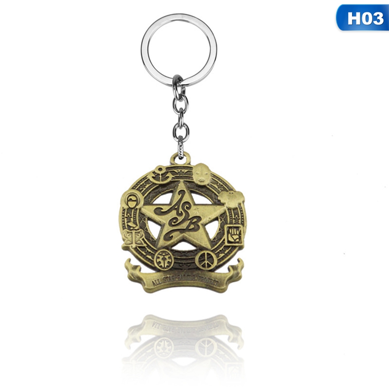 Móc Khóa Kim Loại Phong Cách Phim Jojo 's Bizarre Adventure Độc Đáo