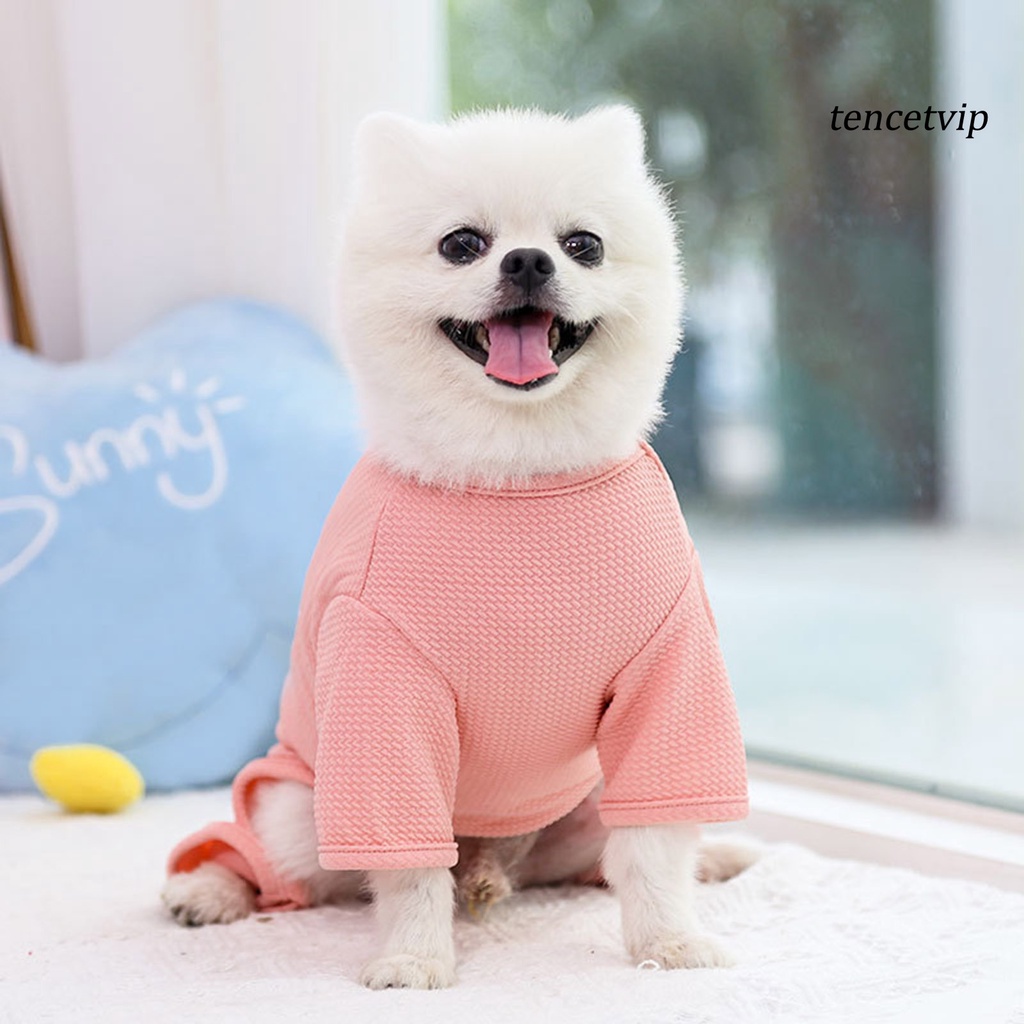 Bộ áo liền quần giữ ấm họa tiết hoa cho thú cưng