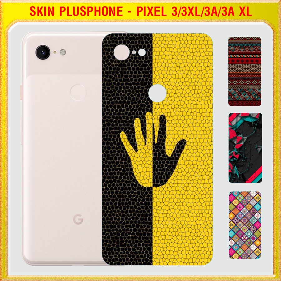 Dán Skin mặt sau cho Google Pixel 3, Pixel 3XL, Pixel 3a, 3a XL in phối màu