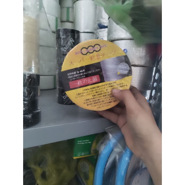 Băng keo chống thấm chống dột bảng 10cmx5m hàng nhật màu vàng loại 1