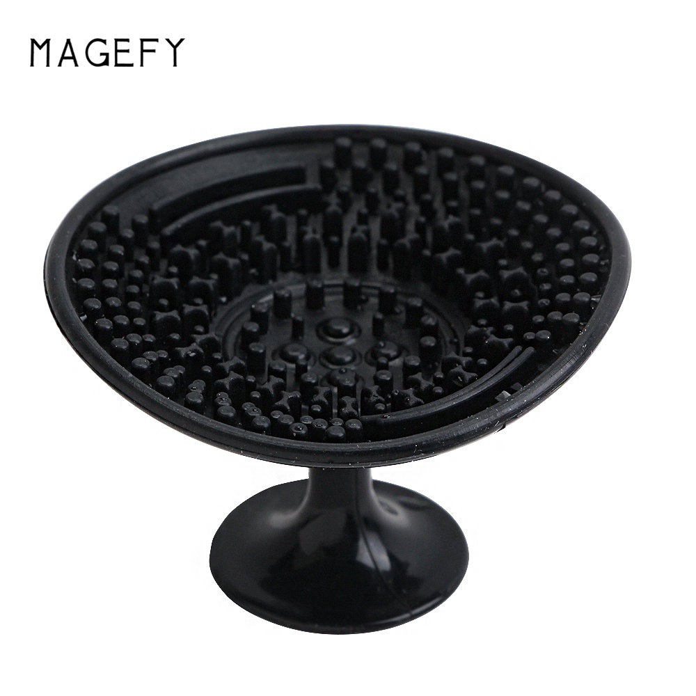 Dụng cụ cốc hút silicon MAGEFY làm sạch cọ trang điểm thiết kế dễ thương