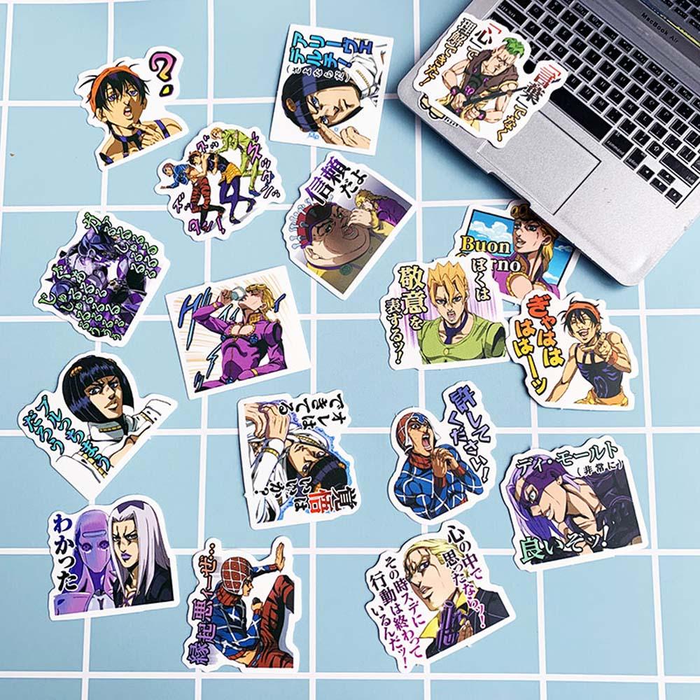Nhãn Dán Trang Trí Va Li / Laptop / Vali Họa Tiết Hoạt Hình QUINTON JoJo Bizarre Adventure DIY