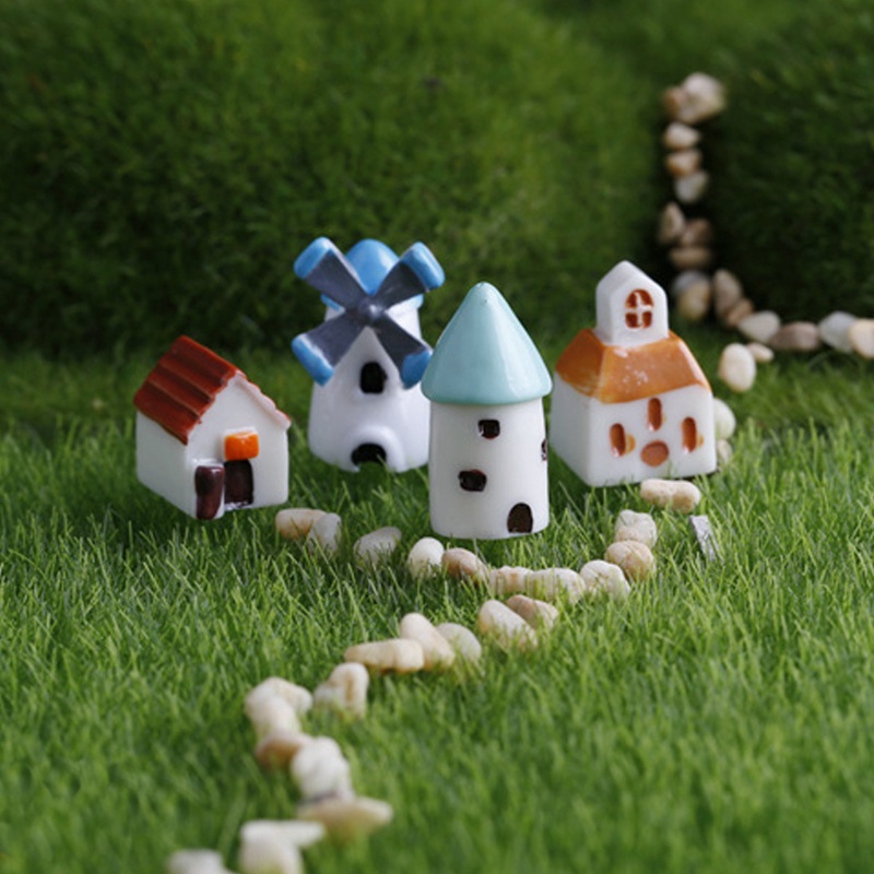 Mô Hình Lâu Đài Mini Trang Trí Tiểu Cảnh