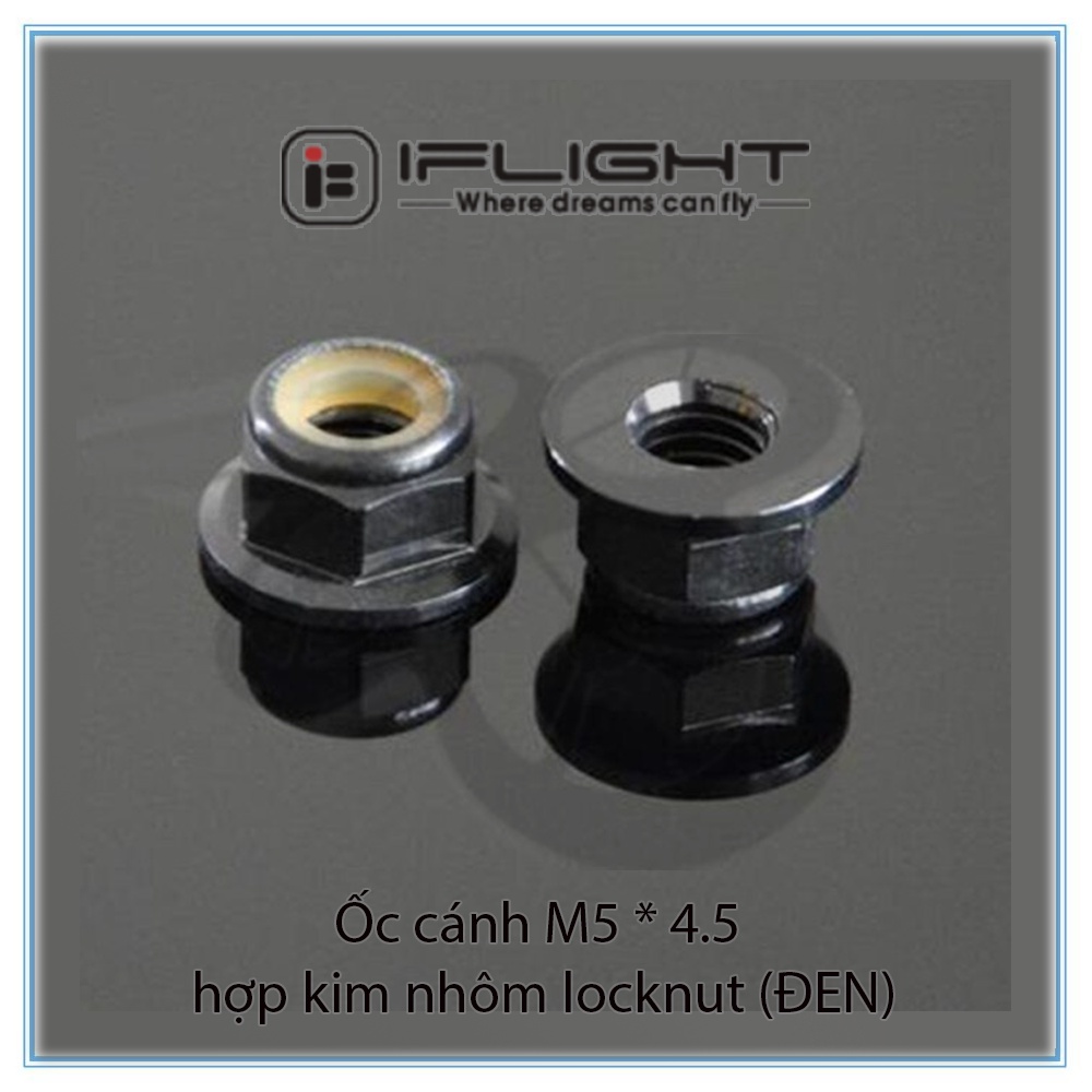 Ốc cánh M5 * 4.5 hợp kim nhôm locknut