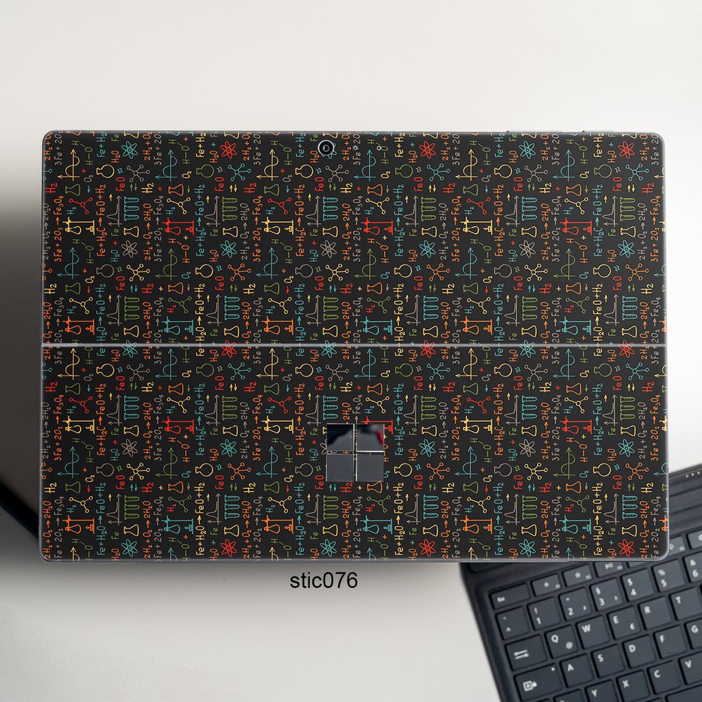 Skin dán hình Hoa văn sticker x13 cho Surface 3 2015; Go, Go 2, Go 3; Pro 2 3 4 5 6 7 8 9 X