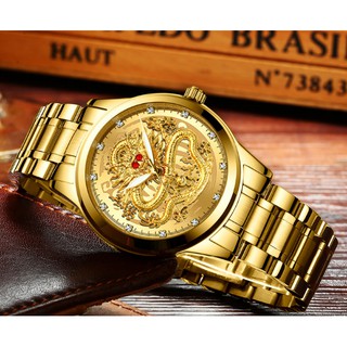 ĐỒNG HỒ NAM MẶT RỒNG FNGEEN 3D DÂY THÉP KHÔNG GỈ PHIÊN BẢN DOANH NHÂN SANG TRỌNG
