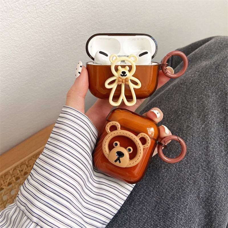 Vỏ ốp case bảo vệ bao đựng tai nghe không dây bluetooth kèm charm1/2/3/Pro/i12/i9/i7/tws