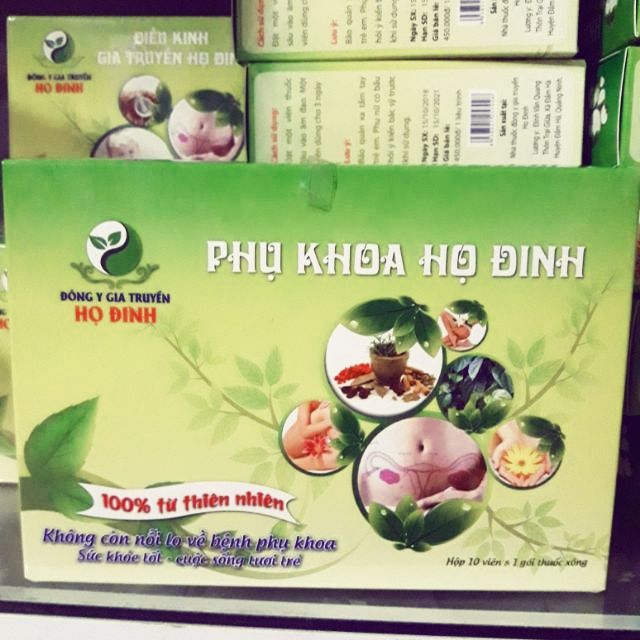 Phụ khoa họ đinh .( thuốc đặt) hoàn tiền 80% khi mua qua app myaladinz
