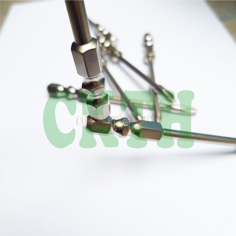 Mũi vít bake, Bộ 8 mũi tô vít 4 cạnh  dài 75mm hãng BROPPE cao cấp dùng cho máy khoan máy vặn vít