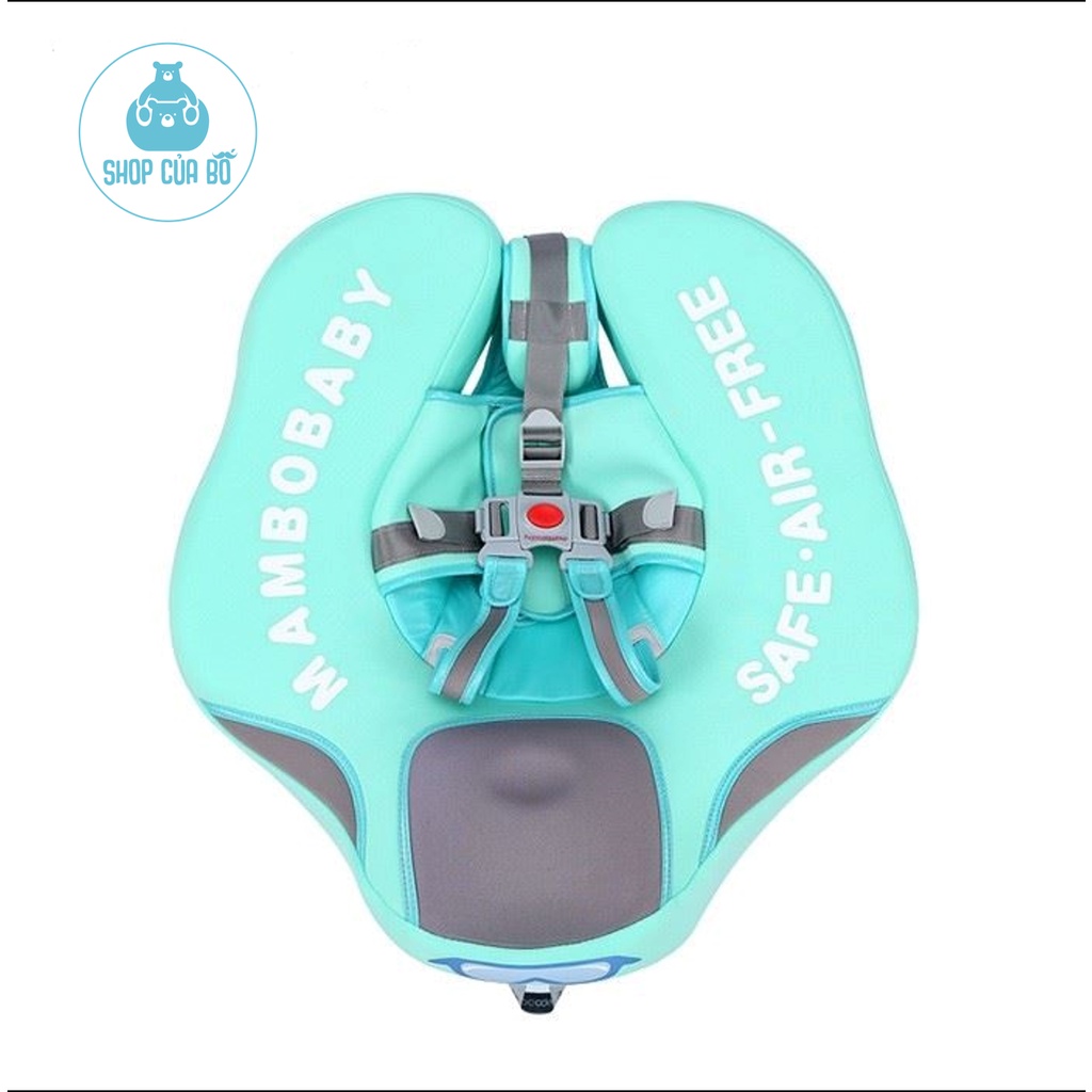Phao bơi không bơm hơi cho bé từ 3-24 tháng phao chống lật cao cấp Mambobaby
