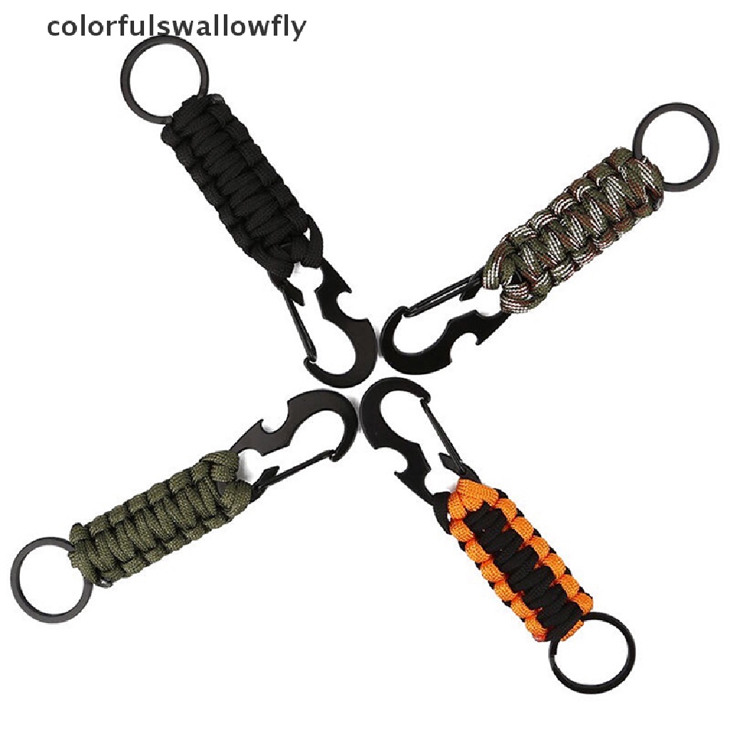 Móc khóa dây paracord màu rằn ri chất lượng