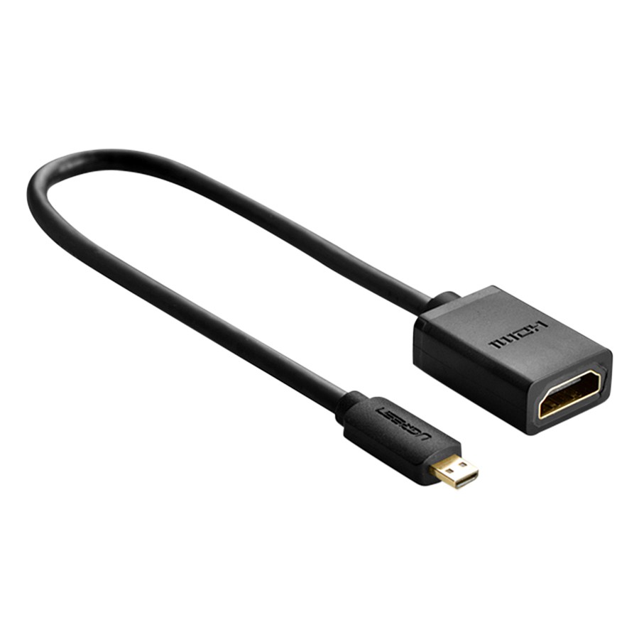 Cáp Chuyển Micro HDMI Sang HDMI UGREEN 20134 - Micro HDMI To HDMI - Hàng Chính Hãng