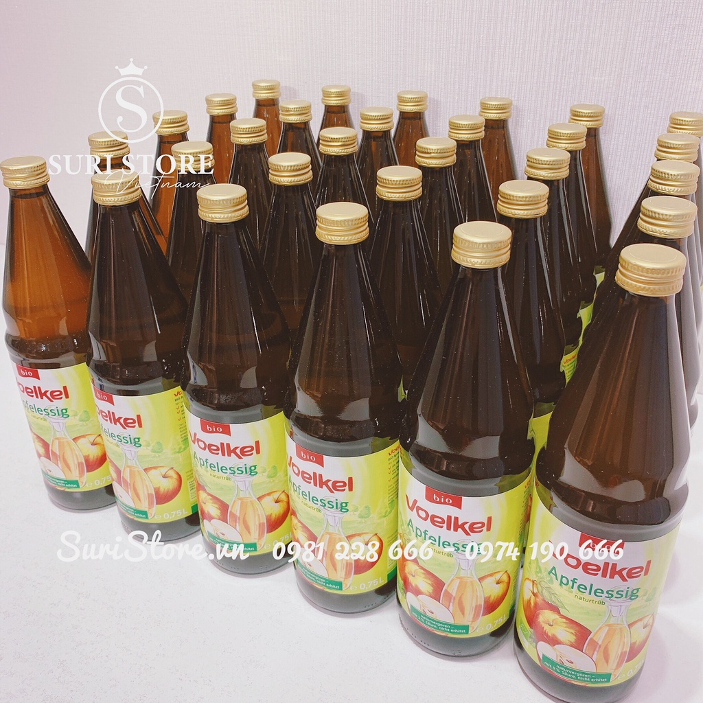 Giấm táo hữu cơ Voelkel Bio - 750ml