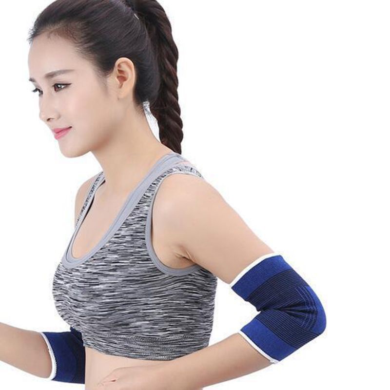 2PCS Elastic Sport Protection Band Elbow Knee Pads Fitness Gym Wristband Sleeve Elasticated Bandage Pad Ankle Brace Support Band