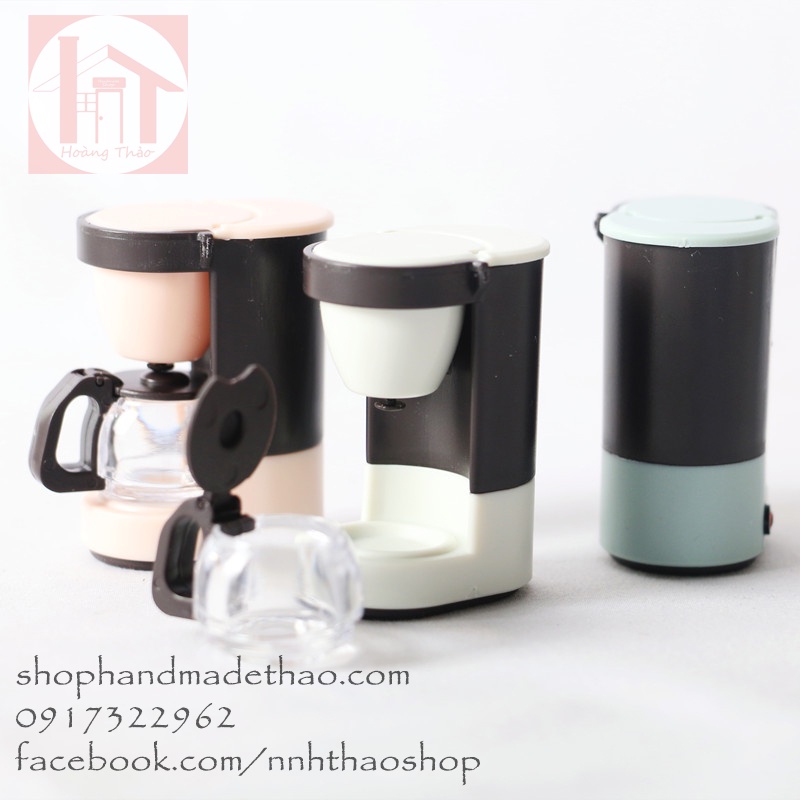 Miniature trang trí mô hình, dollhouse_Máy pha cafe (phù hợp mô hình tỷ lệ 1/12)