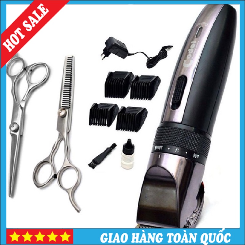 Tông đơ cắt tóc  Codol 531 tăng đơ cắt tóc cho bé tặng bộ kéo cắt tỉa tiện dụng cho gia đình