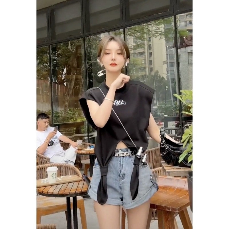 Áo không tay nữ Dáng Rộng Thời Trang Mùa Hè Cá Tính