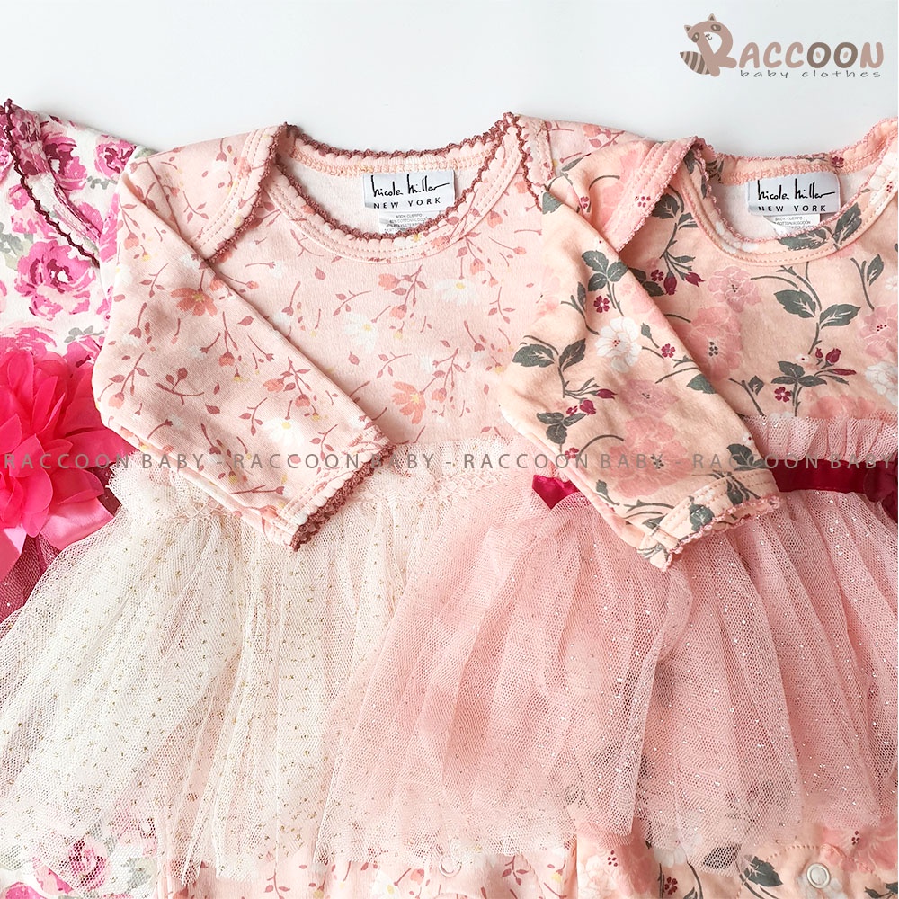 Bộ đồ liền thân dạng váy xuất Pháp điệu đà body dress cho bé gái Hicole Hiller