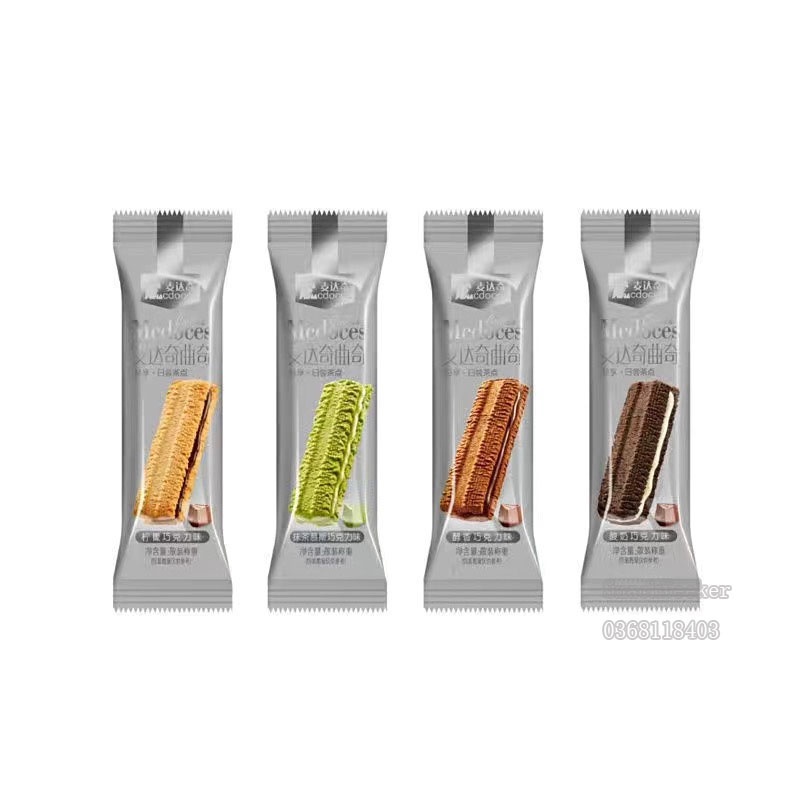 Bánh quy thanh dài nhân mềm các vị socola, matcha, sữa chua🌿🍋🍨40g #SNACKSEEKER-đồ ăn vặt