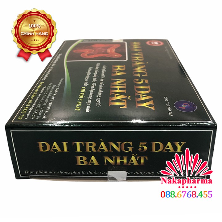 Đại Tràng 5 Day Ba Nhất – Tăng cường chức năng tiêu hóa, giảm viêm đại tràng cấp & mãn tính, đầy hơi khó tiêu