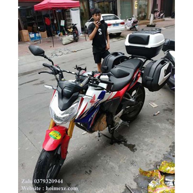 Cặp  Thùng Hông Honda CB190 Givi Sport Đỏ + Bộ Khung Givi