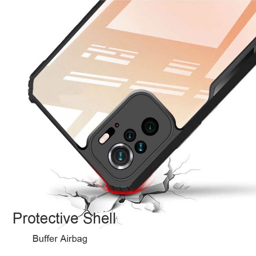 Ốp Điện Thoại Acrylic Trong Suốt Chống Sốc Chống Rơi Thời Trang Cho iPhone 13 12 Mini 11 Pro X XS Max