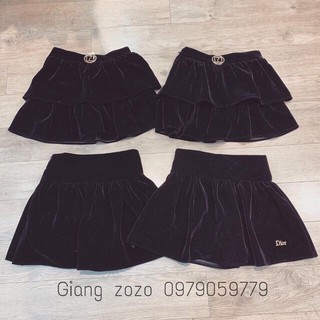 Chân váy nhung Dior