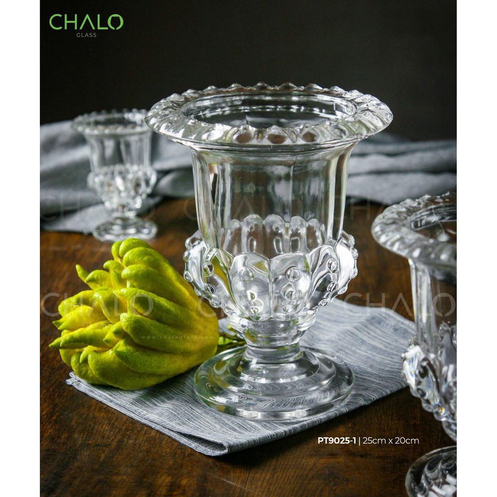 Ly phật thủ thủy tinh dáng dày các cỡ PT9025