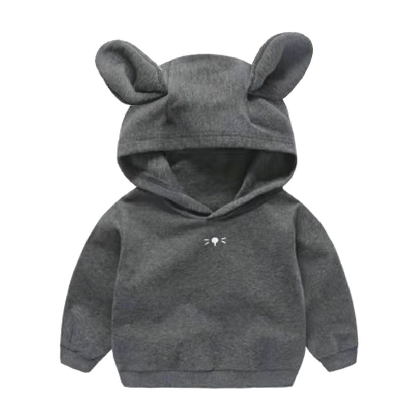 ÁO NỈ HOODIE MÈO CON CHO BÉ GÁI BÉ TRAI 7-17Kg