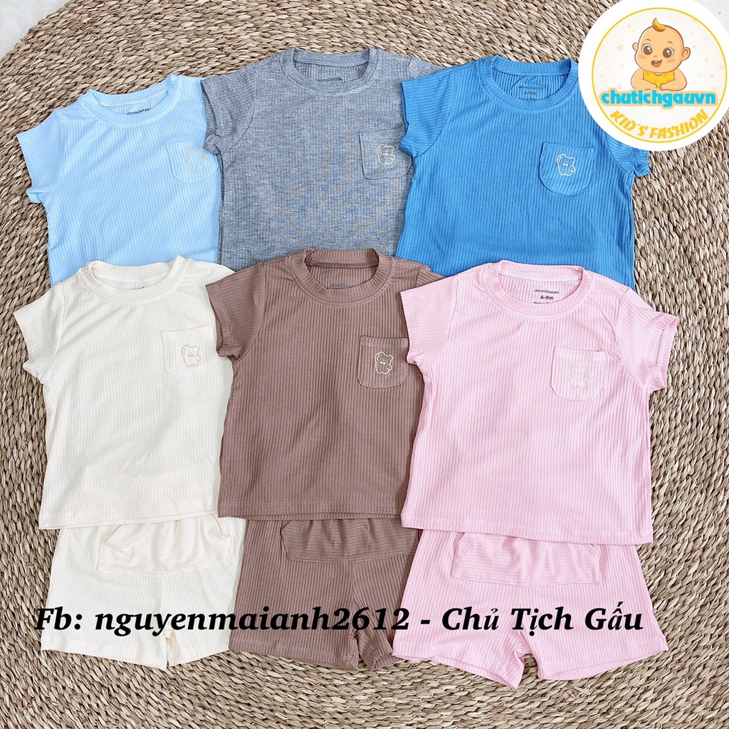 Bộ cộc cho bé size 6 tháng đến 3 tuổi hãng Anminaza