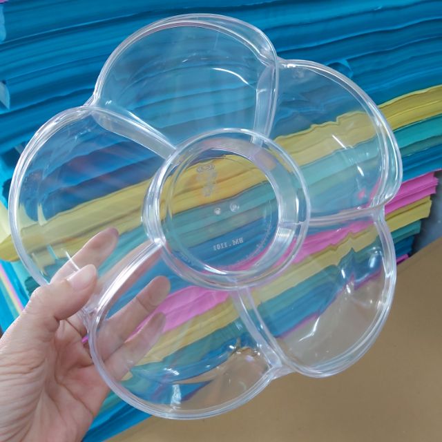 HỘP MỨT TẾT HÌNH BÔNG MAI 5 CÁNH
