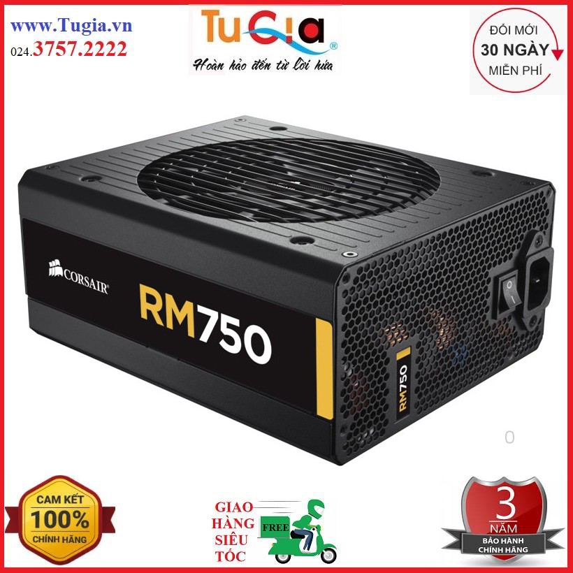 Nguồn máy tính Corsair RM750 80 Plus Gold Full Modul CP9020195NA