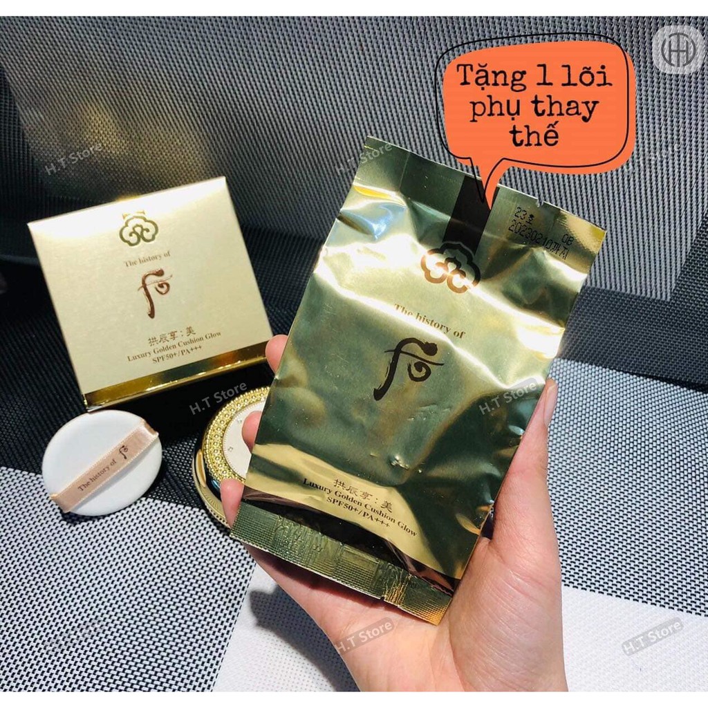 Phấn nước Whoo Luxury Golden Glow Cushion SPF50+/PA+++ | BigBuy360 - bigbuy360.vn