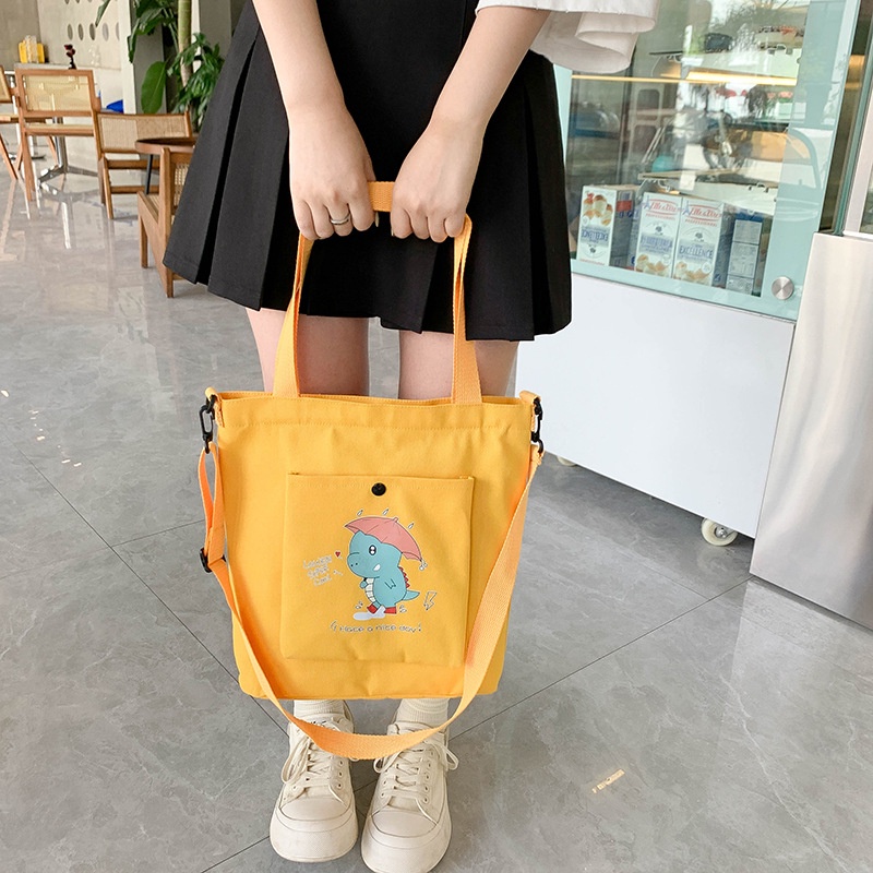 Túi Vải Canvas Đeo Vai Thời Trang Dành Cho Nữ