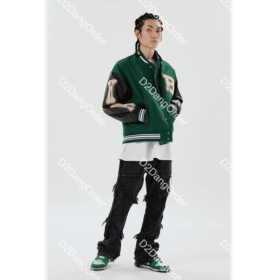 🔥 ÁO BOMBER BÓNG CHÀY "B BONE" VARSITY JACKET 3 MÀU 🔥