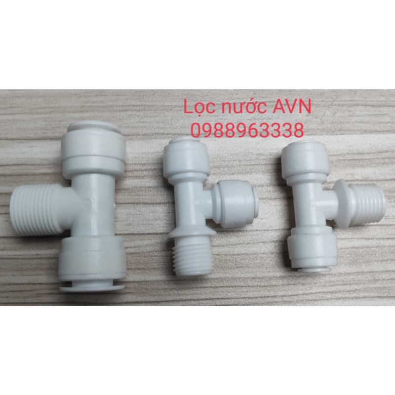 Tê ren 17 ra dây 10, dây 6, tê cân ren 13/ dây 6. tê lệch 13/d6